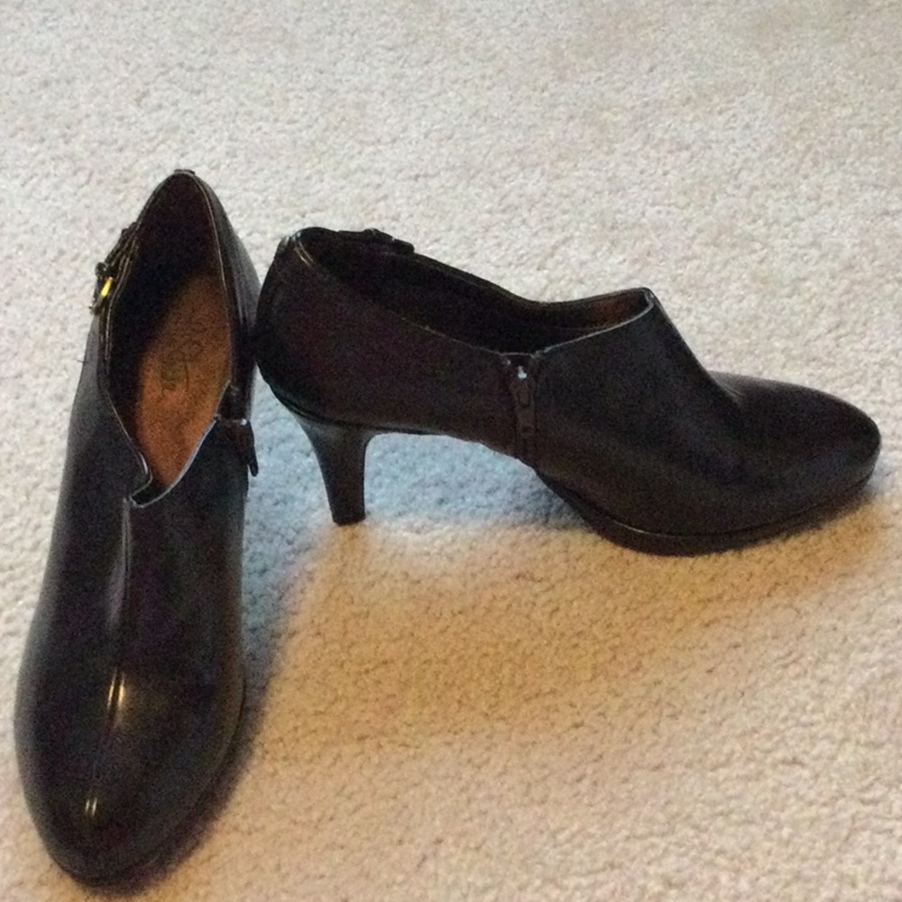 Life stride Black leather ankle boot - New